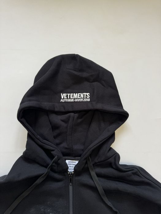 Зип худи VETEMENTS titanic split zip L-XL: 3 300 грн. - Худи Львов
