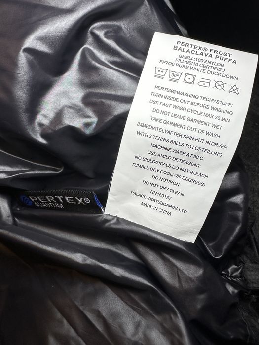 Palace Pertex Opaque Balaclava Puffer Jacket Black