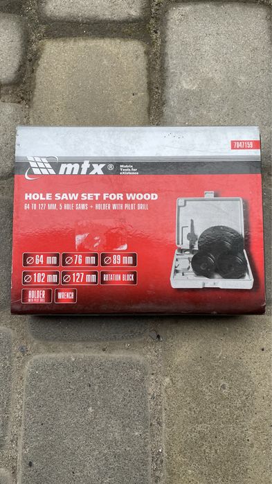 Набір корончатих сверл по дереву mtx