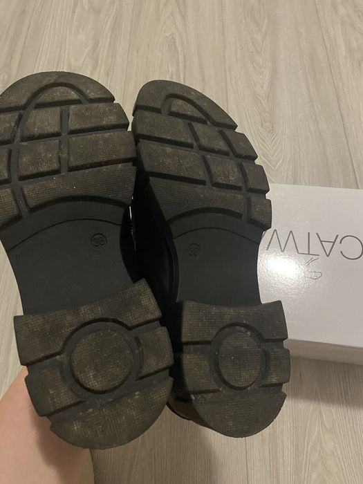 Mokasyny damskie półbuty czarne 38 catwalk
