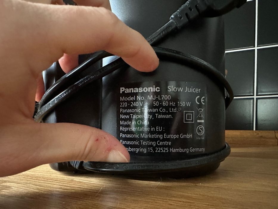 Wyciskarka wolnoobrotowa Panasonic MJ-L700
