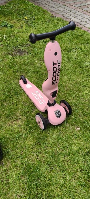 Scoot&Ride 2w1 różowa