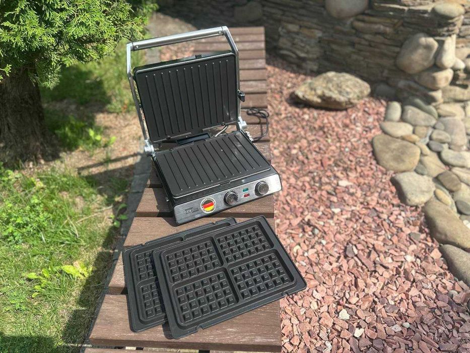 ‼️ Немецкий контактный гриль вафельница 2️⃣в1️⃣ со сменными пластинами