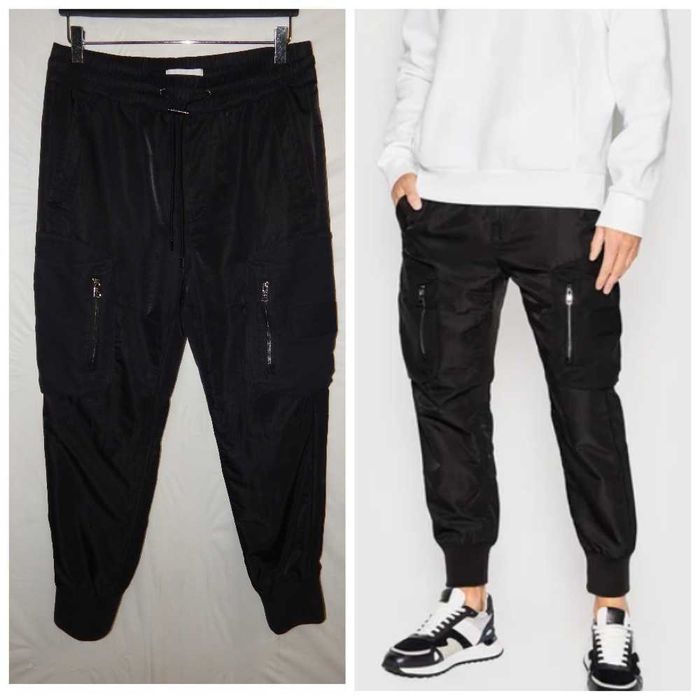 Брюки-джоггеры, черные, стандартный крой CALVIN KLEIN JEANS