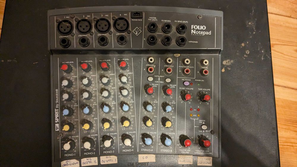 MIKSER AUDIO FOLIO Notepad SPIRIT By Soundcraft RW5354