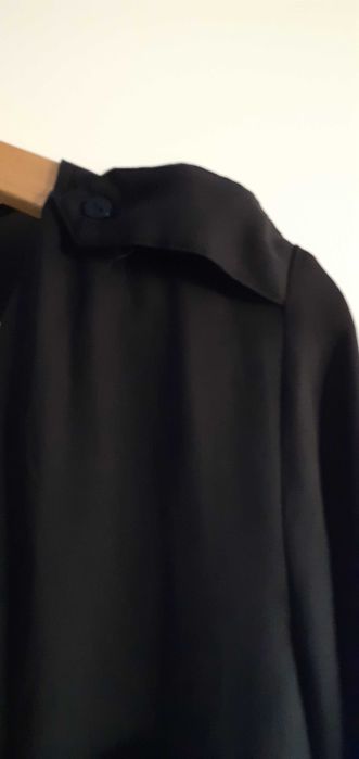 H & M ,Bluzka ,koszula czarna satyna, rozmiar M 38