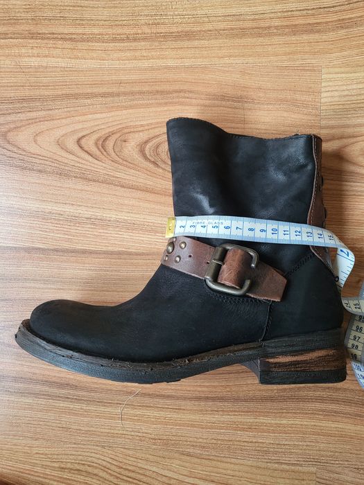 Botki skóra naturalna,nowe,rozmiar 40,5