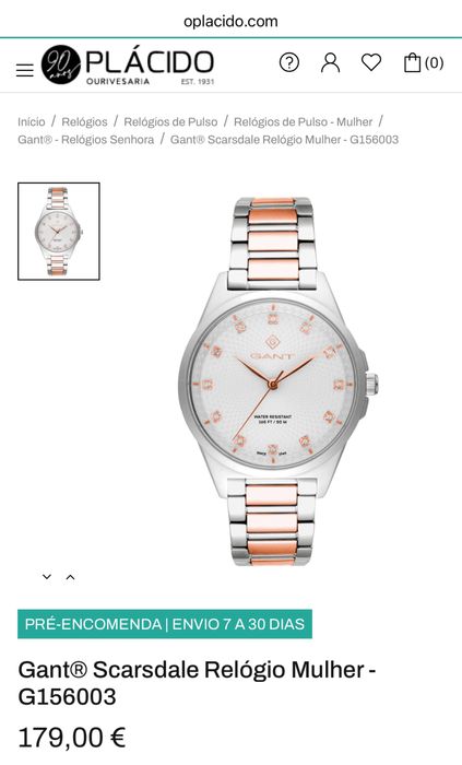 Gant® Scarsdale Relógio Mulher - G156003