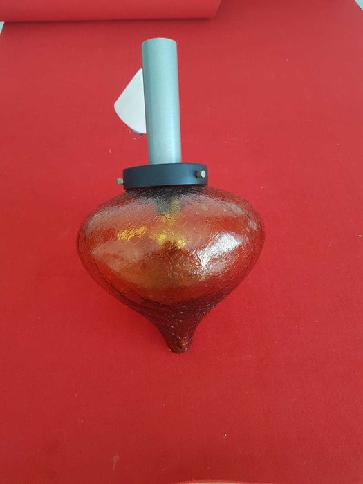 Lampa szklana wisząca lata 60/70 z czasów PRL