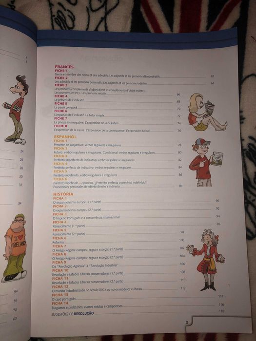 Livro revisões 8º ano- português, inglês, francês, história, espanhol