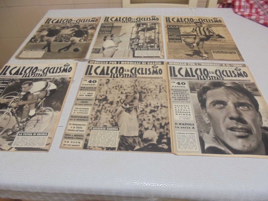 Jornais Italianos de desporto Il Calcio e il Ciclismo Illustrato