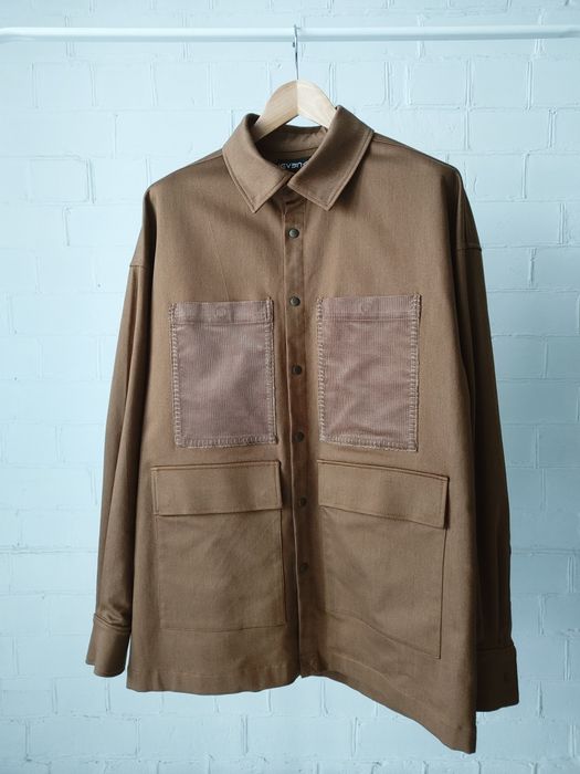 Сорочка куртка з накладними кишенями, койот-браун, еластична тканина.