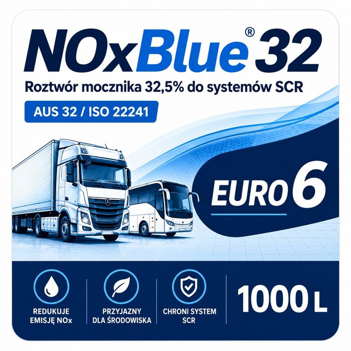 Płyn do SCR AUS 32 1000L IBC NOxBlue 32 Euro 6 — jak AdBlue, dostawa FV