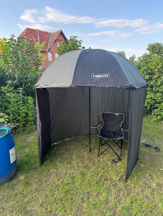 NOWY Duży Parasol Wędkarski Ogrodowy Plażowy Łamany 220cm Wodoodporny UV