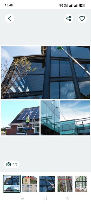 Mycie okien,elewacji,witryn,fasad,paneli fotowoltaicznych,dachów