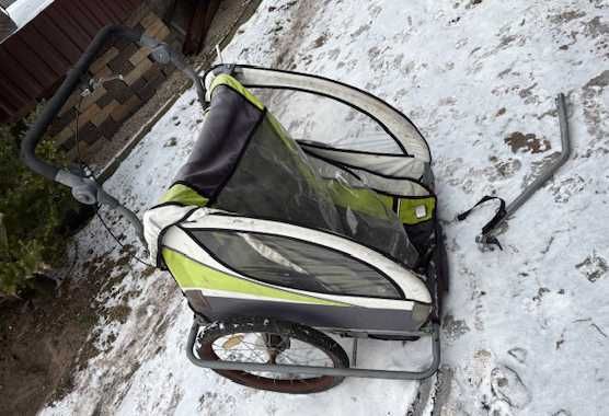 Wózek dwuosobowy do roweru