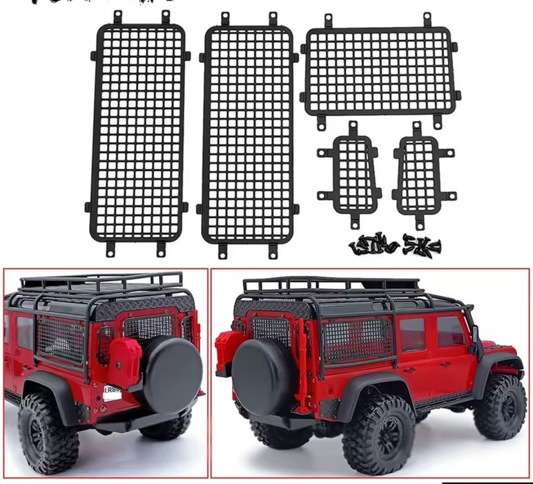 Stalowe osłony okien do modelu rc 1:18 TRAXXAS TRX4M Bronco/Defender