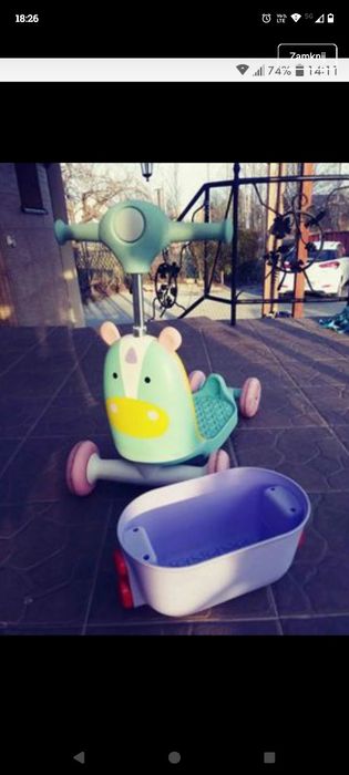 Hulajnoga, jeździk, pchacz 3w1 skip hop