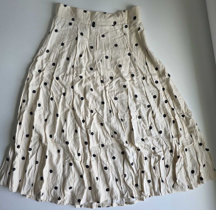 Spódnica midi River Island w grochy 100% wiskoza 32 XS