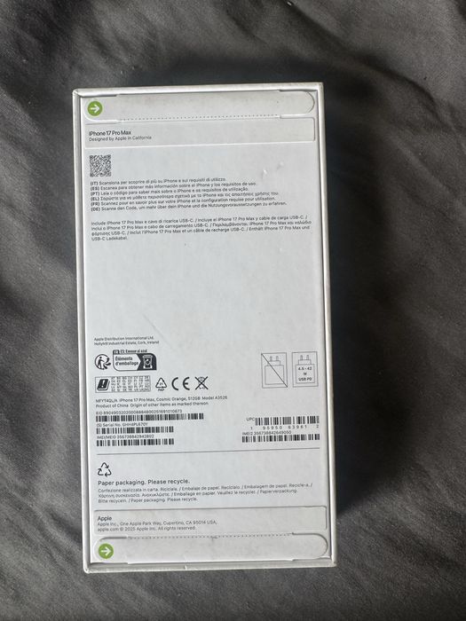 iphone 17 pro Max 512 Gb novo