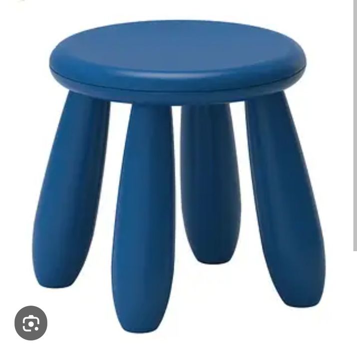 Дитячі табурет IKEA mammut синій.