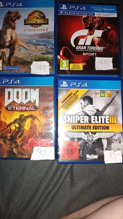 Sprzedam gry na ps4