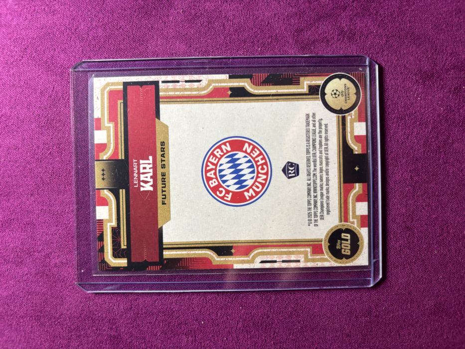 Lennart Karl rookie card Topps gold