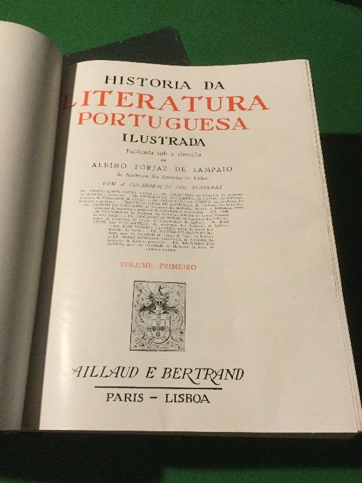 Livro de Literatura Portuguesa 3 volumes 1929