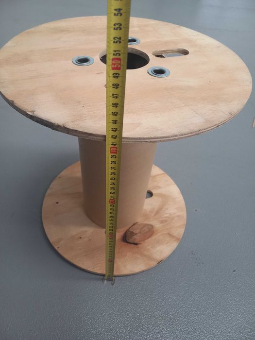 Катушка дерев'яна, шпуля з під кабелю для декору