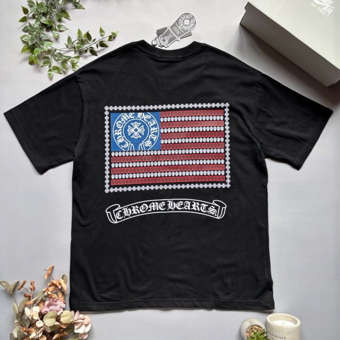 Футболка Chrome Hearts usa flag / футболка хром хратс с флагом америки