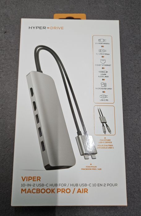 Stacja dokująca Hub Hyper Drive Viper 10in2 do macbook pro air neo x2