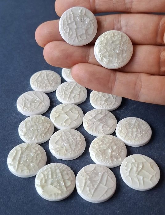 17 szt. Kaboszony ceramiczne