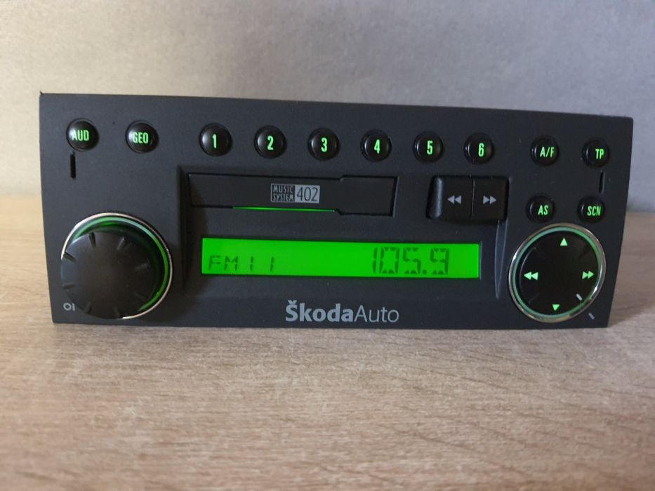 Radio samochodowe Skoda MS 402 / Fabia MK1 Zadbane. + kod Kaseta