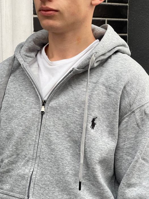 Зіп худі Polo Ralph Lauren чорний, синій, сірий, фліс