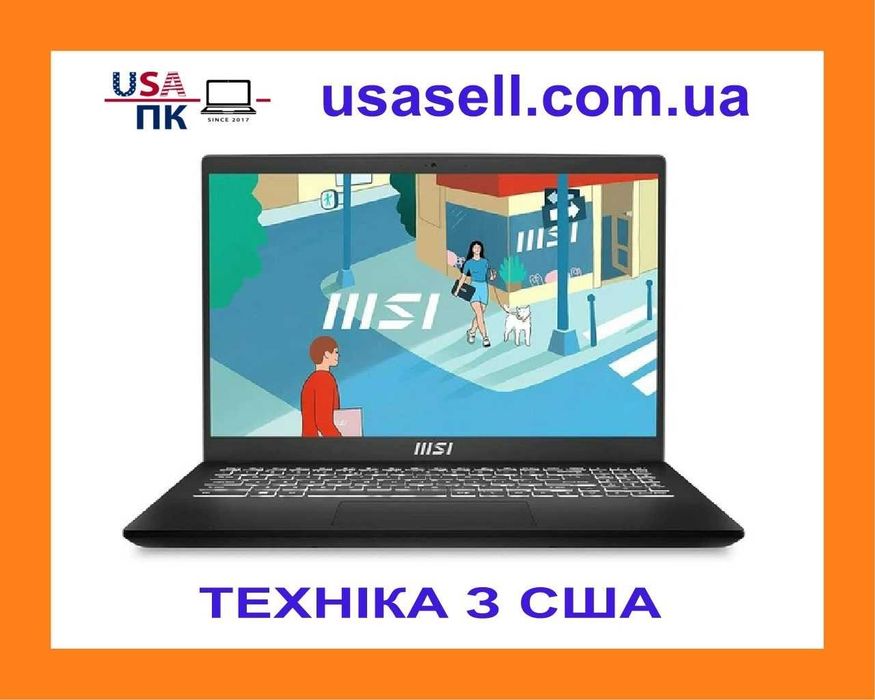 Ноутбук MSI Modern 15 H B31M (i9-13900H / 32GB DDR4 / SSD 1TB / 1920x1080 IPS) б/в