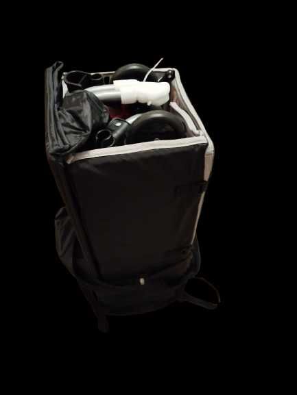 Łóżeczko turystyczne Costway Park z materacem – szary, 76x110 cm