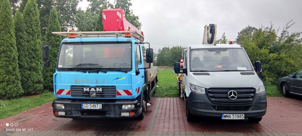 Podnośnik koszowy  18 i 27 M 300kg Łomianki i okolice Wynajem Hds