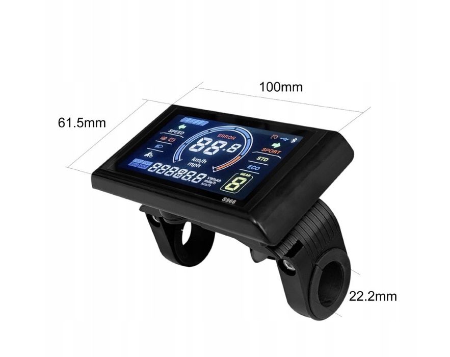 Rower, hulajnoga, skuter-Panel LCD S966 4,3” kolor