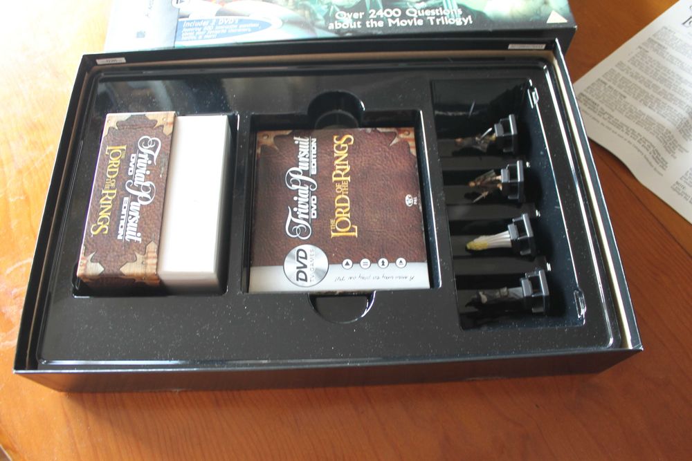 Trivial pursuit - trilogia senhor dos aneis estado impecável