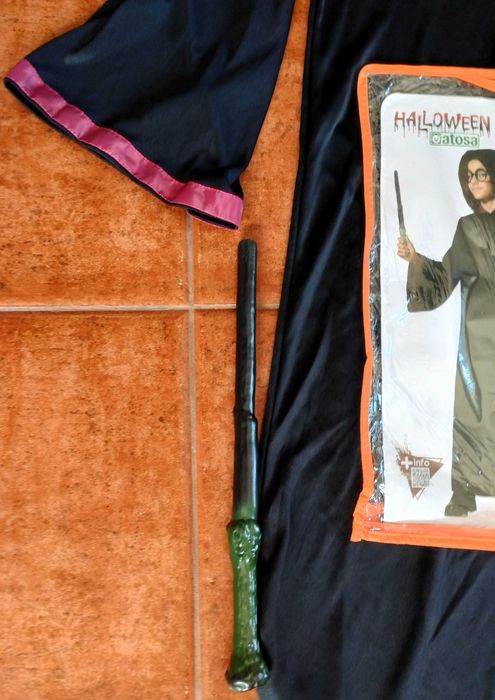 Fato Disfarce Carnaval Halloween Harry Potter 6-7 Anos