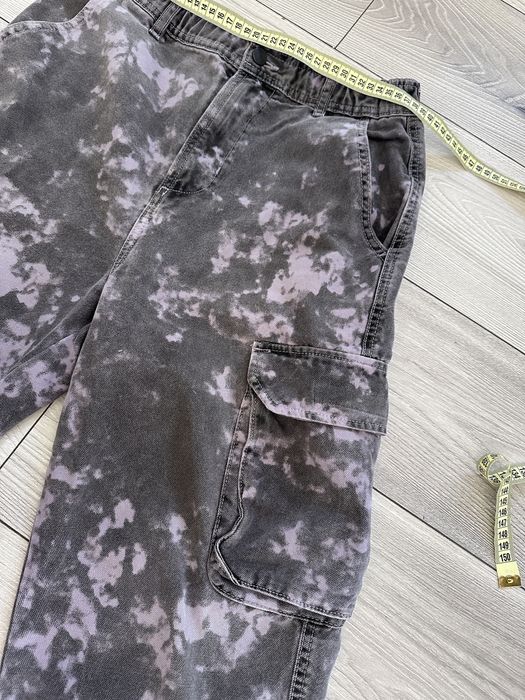 Zara spodnie cargo jeans S unisex filetowe bojowki