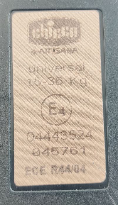 Cadeira da Chicco de criança( 15 - 36Kg) para carro