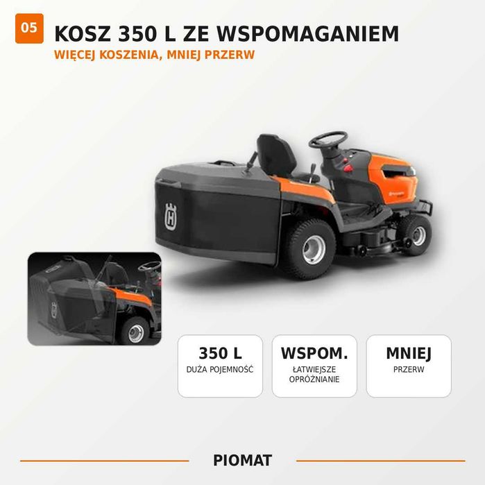 Husqvarna TC 220T 2 cylindry 108 cm tempomat 2 lata gwarancji