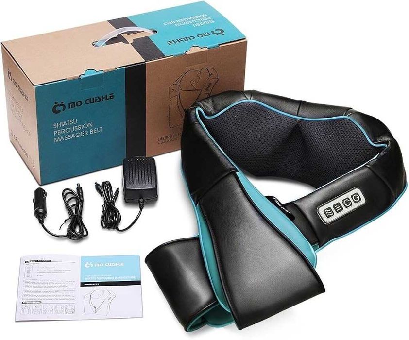 Nowy Masażer Kołnierz Shiatsu Mo Cuishle | Podgrzewanie 3D | + Gratis Adapter PL