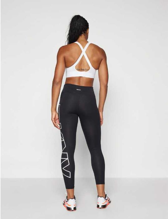 Легінси dkny з високою талією, утягуючі, довжина 7/8