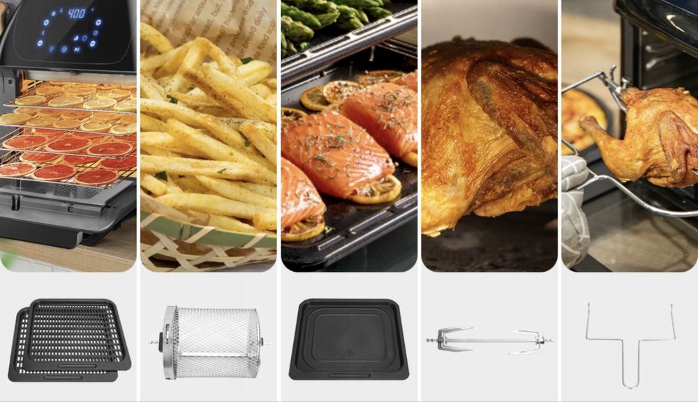 АерогрильА 12 л XXL 1500 Вт LCD RITZERLAND