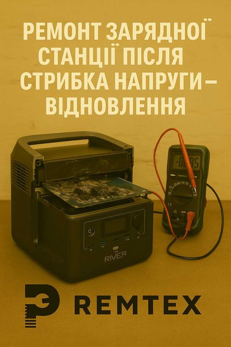 Ремонт зарядної станції після стрибка напруги - відновлення