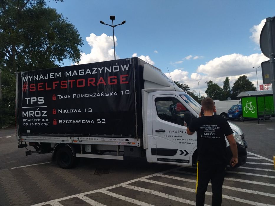 TPS MRÓZ Transport przeprowadzki serwis bagażówka bus tragarze wynajem