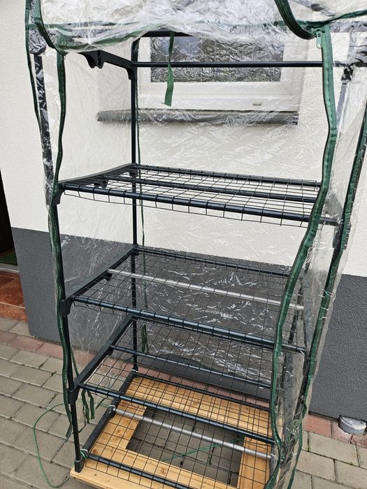 Mini szklarnia na taras balkon do domu na kółkach