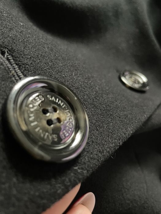 Płaszcz damski wełna kaszmir Saint Jacques 44 XXL czarny